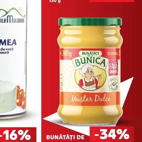 BUNĂTĂȚI DE LA BUNICA Горчица разные сорта 300 г