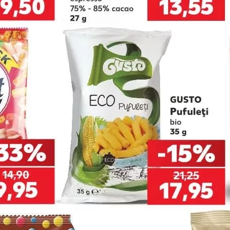 GUSTO Pufuleți bio 35 g