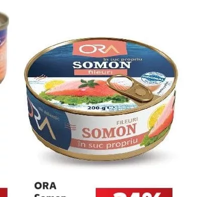 ORA Филе лосося в собственном соку / в томатном соусе 200 г