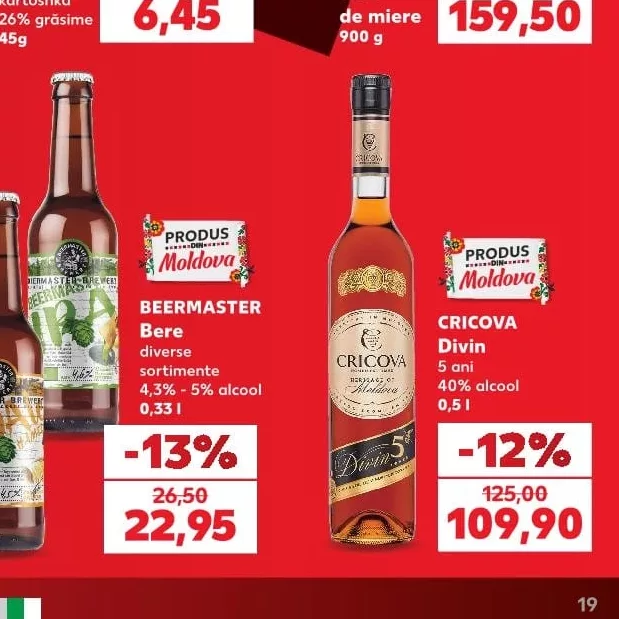 CRICOVA Divin 5 ani 40% alcool 0,5 l