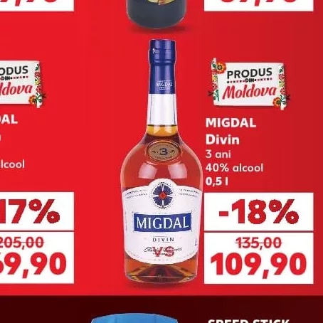 MIGDAL Divin 3 ani 40% alcool 0,5 l