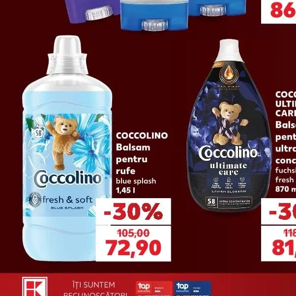 COCCOLINO Balsam pentru rufe blue splash 1,45 l