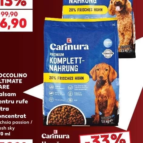 Carinura Hrană Uscată Câine junior / talie mică 1,5 kg