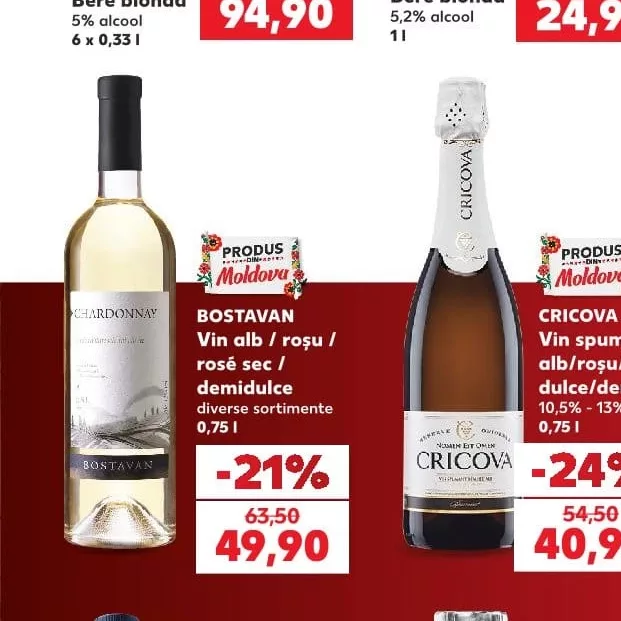BOSTAVAN Вино біле / червоне / рожеве сухе / напівсолодке різні сорти 0,75 л
