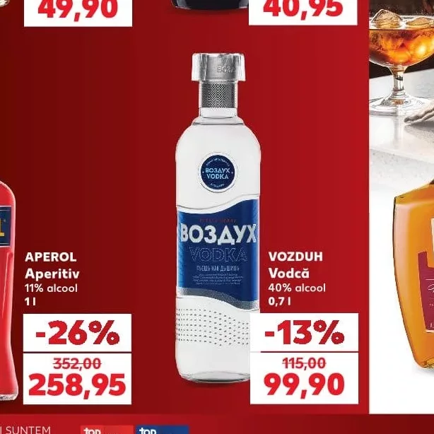 VOZDUH Vodcă 40% алкоголь 0,7 л