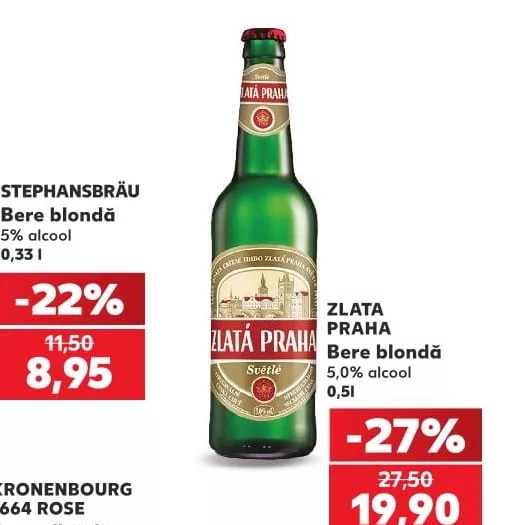 ZLATA PRAHA світле пиво 5,0% алкоголь 0,5 л
