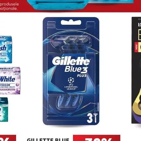 GILLETTE BLUE 3 PLUS Aparate de ras bărbați comfort / sensitive 3 buc / 3+1 buc
