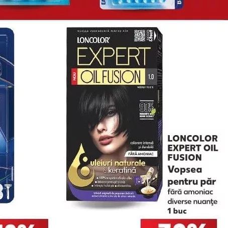 LONCOLOR EXPERT OIL FUSION Vopsea pentru păr fără amoniac diverse nuanțe 1 buc
