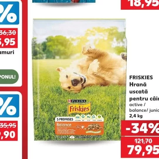 FRISKIES Сухой корм для собак active / balance/ junior 2,4 кг