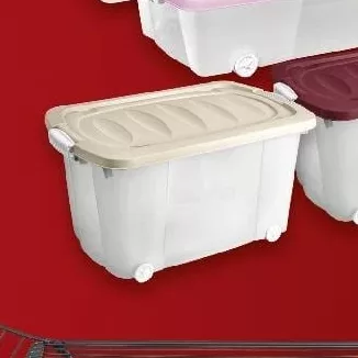 Cutie depozitare cu role și capac