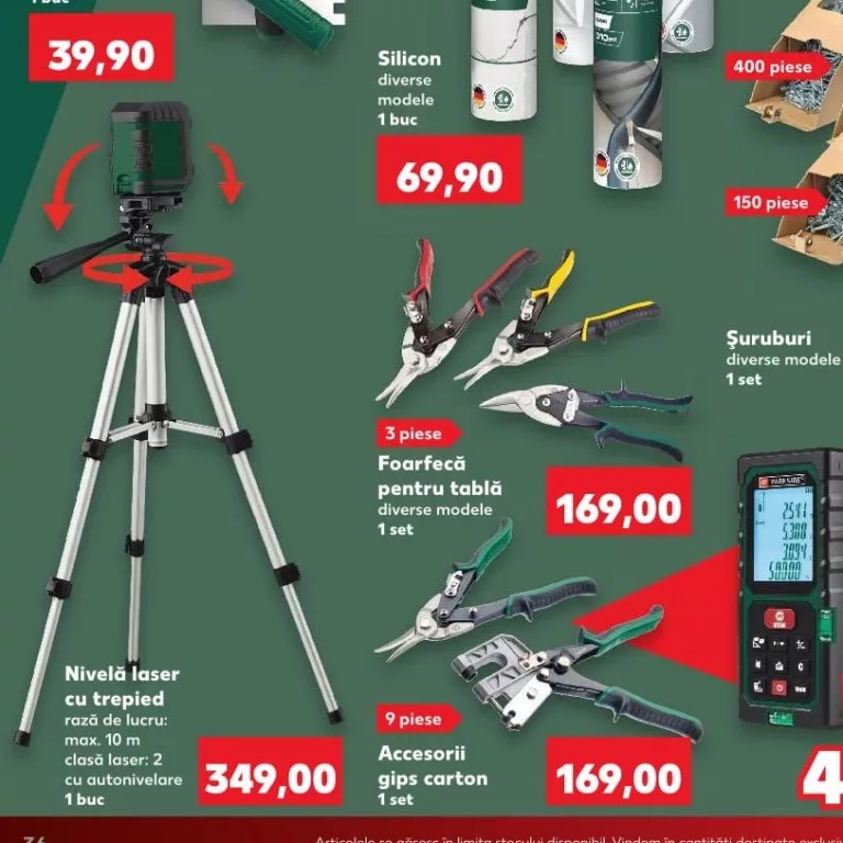 Nivelă laser cu trepied