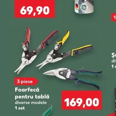 Foarfecă pentru tablă diverse modele