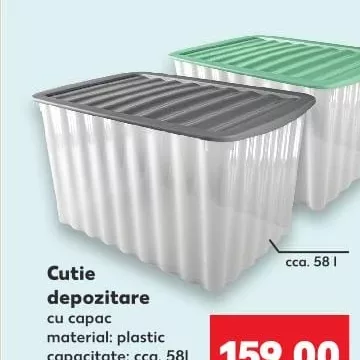Cutie depozitare cu capac