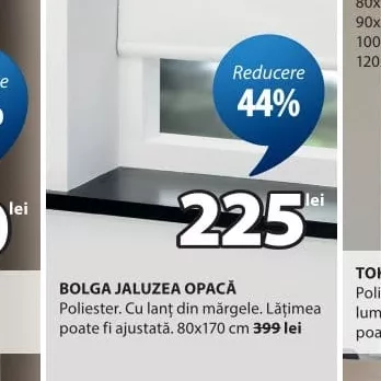 BOLGA JALUZEA OPACĂ 80x170 cm