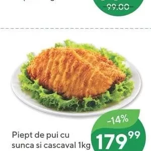 Piept de pui cu sunca si cascaval 1kg