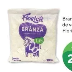 Branza de vaca 5.5% Florica 350g