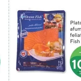 Лосось копченый/соленый нарезанный Ocean Fish 200г