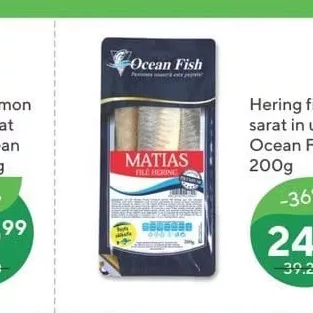 Сельдь филе соленая в масле Ocean Fish 900г