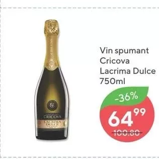 Ігристе вино Cricova Lacrima Dulce 110ml