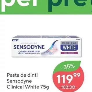 Зубная паста Sensodyne Clinical White 75g