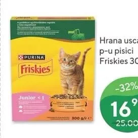 Hrana uscata p-u pisici Friskies 300g