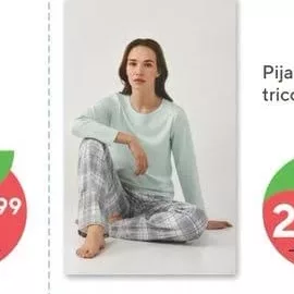 Pijama dame tricou+pantaloni