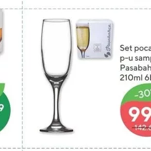Set pocale p-u sampanie Pasabahce 30 ml 6buc