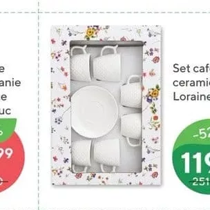 Set cafea ceramica Loraine 12buc