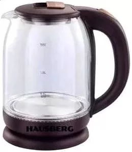 Hausberg 3616 Fierbător de apă din sticlă, 1,7 L