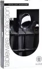 Excellent Houseware set tacâmuri inox, 16 piese: 4 furculițe, 4 cuțite, 4 linguri, 4 lingurițe