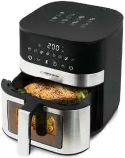 Esperanza EKA003 friteuză cu aer cald, 1400 W, 5 L, max. 200°C, 8 programe