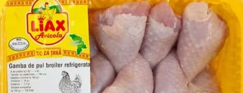 LIAX Gambe de găină, ambalate, 900 g; +5.49 L cashback (10%) în monede My Local; scanează cardul din app înainte de plată; doar produse din broșură cu preț verde la raft