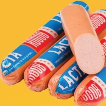 ROGOB Crenvurști Lacta, 1 kg; +12.19 L cashback (10%) în monede My Local; scanează cardul din app înainte de plată; doar produse din broșură cu preț verde la raft