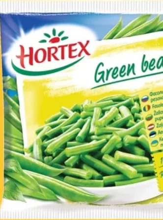 HORTEX Fasole păstăi tăiate congelate, 400 g; Cashback 10% (+2.59 L) în monede My Local: scanează cardul din app înainte de plată; doar produsele broșurii marcate la raft.
