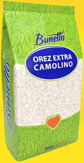 BUNETTO Orez Extra Camolino, 900 g; Cashback 10% (+1.99 L) în monede My Local: scanează cardul din app înainte de plată; doar produsele broșurii marcate la raft.