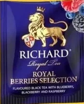 RICHARD Ceai Royal Berries Selection, 25 plicuri; Cashback 10% (+4.29 L) în monede My Local: scanează cardul din app înainte de plată; doar produsele broșurii marcate la raft.