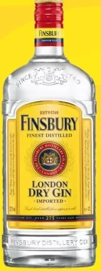 FINSBURY Gin London Dry, 700 ml; Cashback 10% (+12.99 L) în monede My Local: scanează cardul din app înainte de plată; doar produsele broșurii marcate la raft.