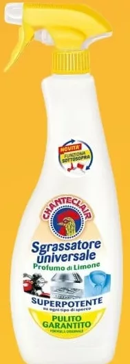 CHANTECLAIR Lemon, spray degresant universal, 600 ml; cashback 10% (+6.39 L) în monede My Local; scanează cardul My Local în app înainte de plată; doar produse din broșură marcate la raft.