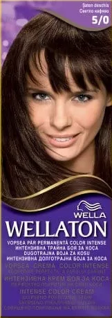 WELLA WELLATON, vopsea de păr, nuanțe 5/0 și 7/0; cashback 10% (+7.49 L) în monede My Local; scanează cardul My Local în app înainte de plată; doar produse din broșură marcate la raft.