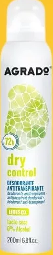 AGRADO Deo spray unisex Cero/Dry Control, 200 ml; cashback +5.99 L (10%) în monede My Local după scanarea cardului My Local din aplicație înainte de plată; doar produse din broșură marcate la raft.