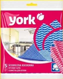 YORK Lavete pentru bucătărie, 5 buc; cashback +2.09 L (10%) în monede My Local după scanarea cardului My Local din aplicație înainte de plată; doar produse din broșură marcate la raft.