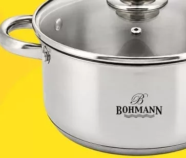BOHMANN Cratiță din inox, 3,5 L; cashback +24.99 L (10%) în monede My Local după scanarea cardului My Local din aplicație înainte de plată; doar produse din broșură marcate la raft.