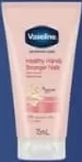 Vaseline Cremă pentru mâini Healthy Hands Stronger Nails, 75 ml