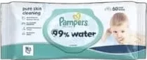 Pampers Șervețele umede 99% Water, 60 bucăți