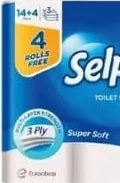 Selpak Super Soft Hârtie igienică, 3 straturi, 14+4 role