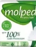 Molped Pure & Soft Normal Wings Absorbante igienice, 8 bucăți