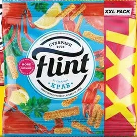 FLINT XXL Pack, pesmeți cu aromă de bacon / crab, 150 g