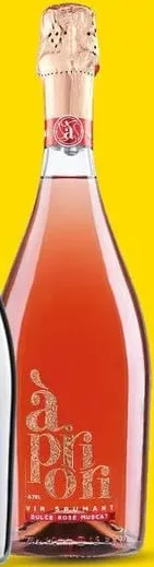 APRIORI Muscat, vin spumant dulce, alb / roze, 0,75 L