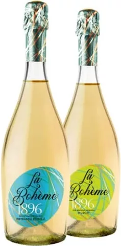 La Bohème 1896, vin spumos în sortiment: Feteasca Regală / Muscat, 0,75 L