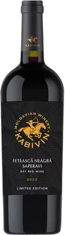 KABIVIN Reserve Feteasca Neagră & Saperavi, vin roșu sec, Limited Edition 2021, 0,75 L